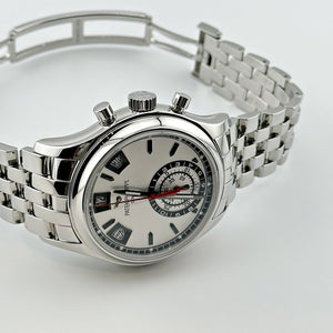 Patek Philippe 5960/1A-001 Annual Calendar Chronograph Stainless Steel White Dial — foto 3