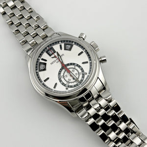 Patek Philippe 5960/1A-001 Annual Calendar Chronograph Stainless Steel White Dial — foto 2