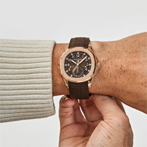Patek Philippe Aquanaut 5164R-001 'Travel Time Tiffany & Co.' Rose Gold Brown Dial (2022) — foto 2