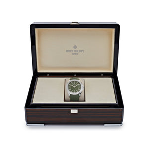 Patek Philippe Aquanaut 5168G-010 'Jumbo' White Gold Khaki Green — foto 5