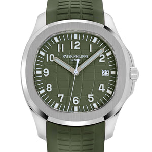 Patek Philippe Aquanaut 5168G-010 'Jumbo' White Gold Khaki Green (2025) — foto 4