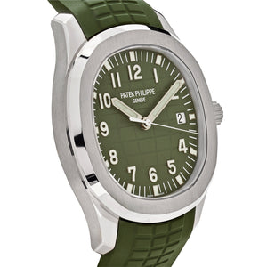 Patek Philippe Aquanaut 5168G-010 'Jumbo' White Gold Khaki Green — foto 4