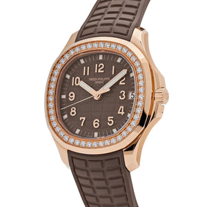 Patek Philippe Aquanaut 5268/200R-010 Rose Gold Taupe Brown Dial Diamond Bezel — foto 2
