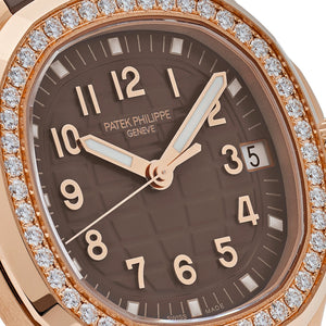 Patek Philippe Aquanaut 5268/200R-010 Rose Gold Taupe Brown Dial Diamond Bezel — foto 4