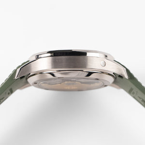 Patek Philippe Aquanaut 5968G-010 Chronograph White Gold Khaki Green Dial (2021) — foto 9