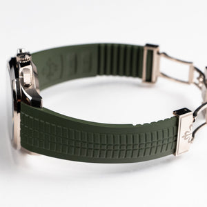 Patek Philippe Aquanaut 5968G-010 Chronograph White Gold Khaki Green Dial (2025) — foto 10