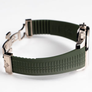 Patek Philippe Aquanaut 5968G-010 Chronograph White Gold Khaki Green Dial (2025) — foto 9
