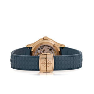 Patek Philippe Aquanaut Luce 5261R-001 Annual Calendar Moon Phases Rose Gold Blue-Gray Dial — foto 6