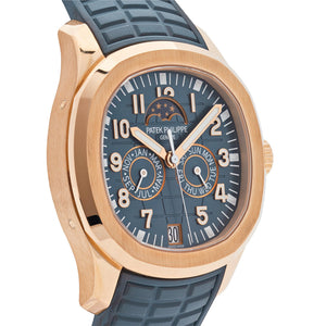 Patek Philippe Aquanaut Luce 5261R-001 Annual Calendar Moon Phases Rose Gold Blue-Gray Dial — foto 5