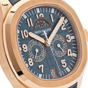 Patek Philippe Aquanaut Luce 5261R-001 Annual Calendar Moon Phases Rose Gold Blue-Gray Dial — foto 4