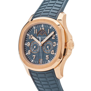 Patek Philippe Aquanaut Luce 5261R-001 Annual Calendar Moon Phases Rose Gold Blue-Gray Dial — foto 3