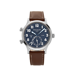 Patek Philippe Calatrava 5524G-001 'Pilot' Travel Time White Gold Blue Dial — foto 1