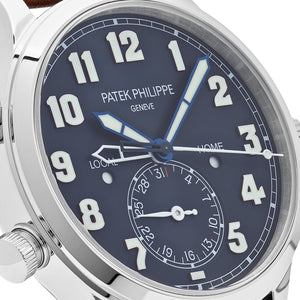 Patek Philippe Calatrava 5524G-001 'Pilot' Travel Time White Gold Blue Dial — foto 6