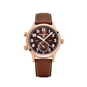 Patek Philippe Calatrava 5524R-001 'Pilot' Travel Time Rose Gold Brown Dial — foto 1