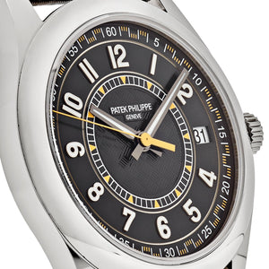 Patek Philippe Calatrava 6007G-001 White Gold Black Dial Yellow Accents — foto 5