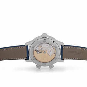Patek Philippe Calatrava 7234A-001 'Pilot' Travel Time Stainless Steel Blue-Grey Dial Singapore Edition (2019) — foto 7
