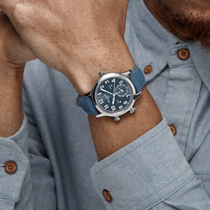 Patek Philippe Calatrava 7234A-001 'Pilot' Travel Time Stainless Steel Blue-Grey Dial Singapore Edition (2019) — foto 2