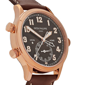 Patek Philippe Calatrava 5524R-001 'Pilot' Travel Time Rose Gold Brown Dial — foto 4