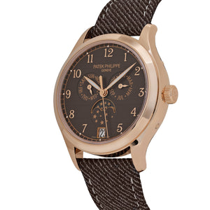Patek Philippe Complications 4946R-001 Annual Calendar Moon Phases Rose Gold Chestnut Satin Dial (2025) — foto 3