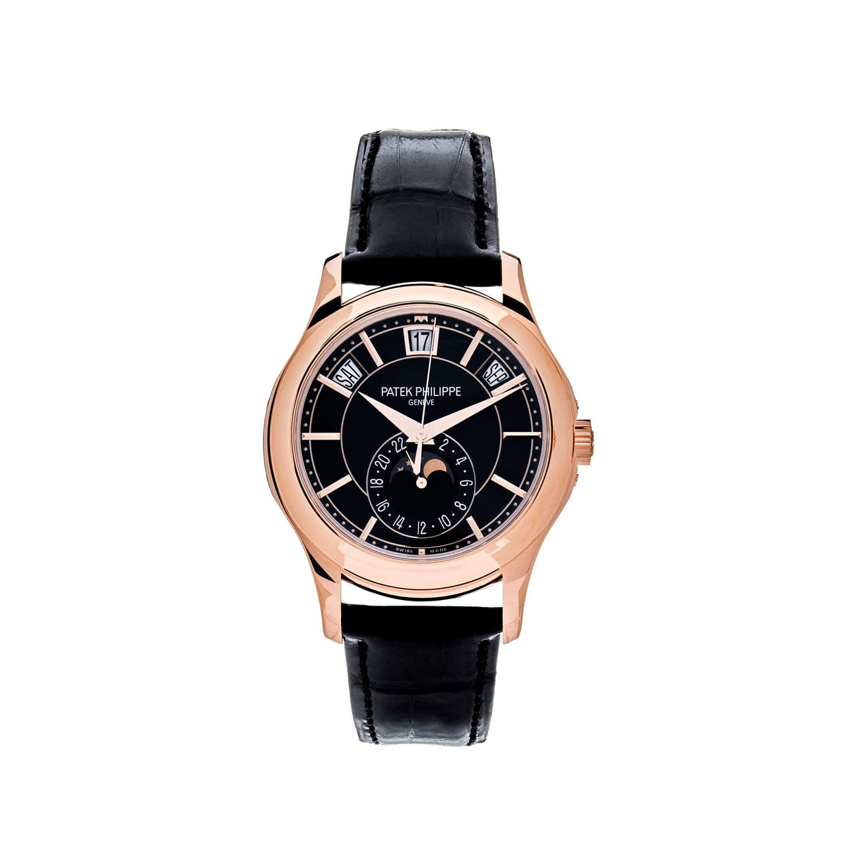 Patek Philippe Complications 5205R-010 Annual Calendar Rose Gold Black Dial