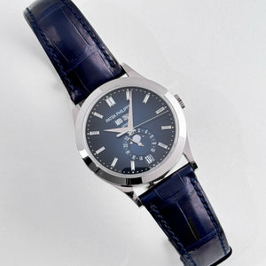 Patek Philippe Complications 5396G-017 Annual Calendar Moon Phases White Gold Blue Dial (2025) — foto 3