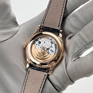 Patek Philippe Complications 5396R-015 Annual Calendar Rose Gold Blue Dial (2019) — foto 9