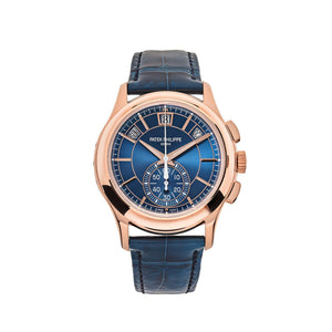 Patek Philippe Complications 5905R-010 Annual Calendar Flyback Chronograph Rose Gold Blue Dial — foto 1