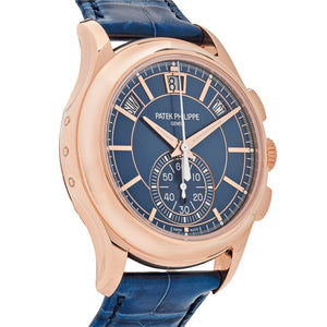 Patek Philippe Complications 5905R-010 Annual Calendar Flyback Chronograph Rose Gold Blue Dial — foto 5