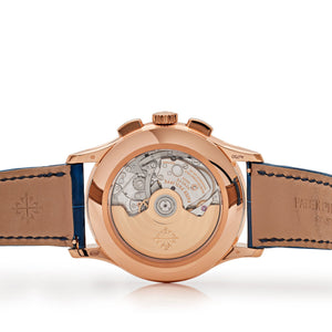 Patek Philippe Complications 5905R-010 Annual Calendar Flyback Chronograph Rose Gold Blue Dial — foto 6