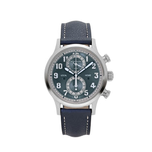 Patek Philippe Complications 5924G-001 Calatrava 'Pilot' Travel Time Flyback Chronograph White Gold Blue-Gray Dial (2025) — foto 1