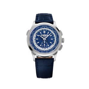 Patek Philippe Complications 5930G-010 World Time Flyback Chronograph White Gold Blue Dial (2021) — foto 1