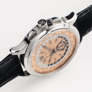 Patek Philippe Complications 5935A-001 World Time Chronograph Stainless Steel Opaline Salmon Dial (2023) — foto 7