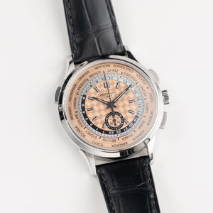Patek Philippe Complications 5935A-001 World Time Chronograph Stainless Steel Opaline Salmon Dial (2023) — foto 5