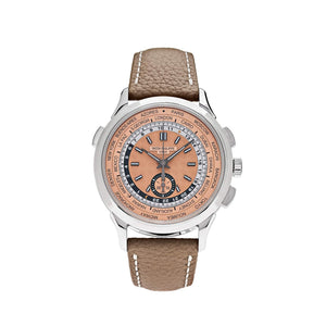 Patek Philippe Complications 5935A-001 World Time Chronograph Steel Opaline Salmon Dial (2026) — foto 1