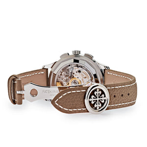 Patek Philippe Complications 5935A-001 World Time Chronograph Steel Opaline Salmon Dial (2026) — foto 5