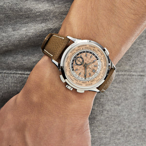 Patek Philippe Complications 5935A-001 World Time Chronograph Steel Opaline Salmon Dial (2026) — foto 2