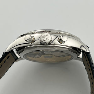 Patek Philippe Complications 5961P-001 Annual Calendar Platinum Blue Diamond Baguette Dial Diamond Baguette Bezel (2023) — foto 7