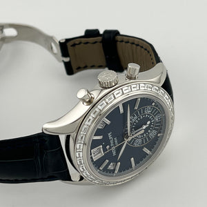 Patek Philippe Complications 5961P-001 Annual Calendar Platinum Blue Diamond Baguette Dial Diamond Baguette Bezel (2023) — foto 3