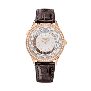 Patek Philippe Complications 7130R-013 Rose Gold White Dial Diamond Bezel (2022) — foto 1