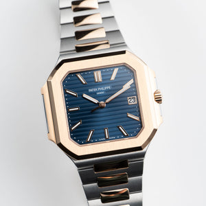 Patek Philippe Cubitus 5821/1AR-001 Stainless Steel Rose Gold Blue Dial (2026) — foto 8