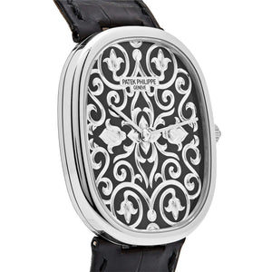 Patek Philippe Golden Ellipse 5738/51G-001 White Gold Engraved Dial — foto 6