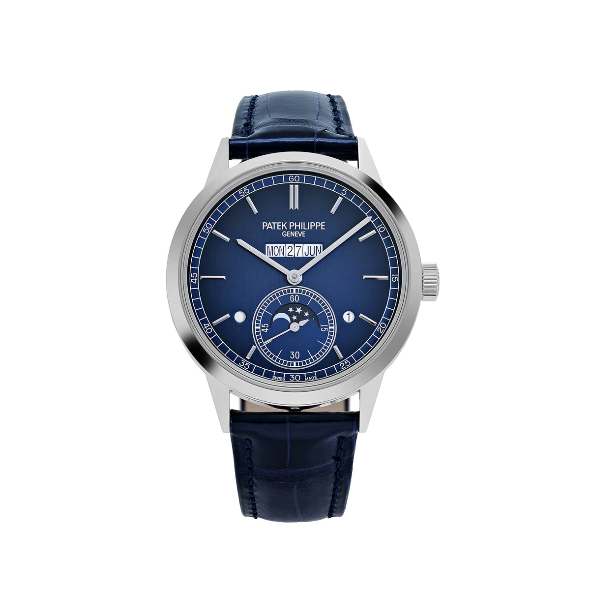 Patek Philippe Grand Complications 5236P-001 In-Line Perpetual Calendar Platinum Blue Dial (2023)