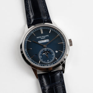 Patek Philippe Grand Complications 5236P-001 In-Line Perpetual Calendar Platinum Blue Dial (2025) — foto 5