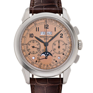 Patek Philippe Grand Complications 5270P-001 Perpetual Calendar Chronograph Platinum Salmon Dial (2020) — foto 4