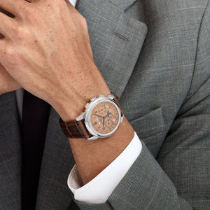 Patek Philippe Grand Complications 5270P-001 Perpetual Calendar Chronograph Platinum Salmon Dial (2020) — foto 3