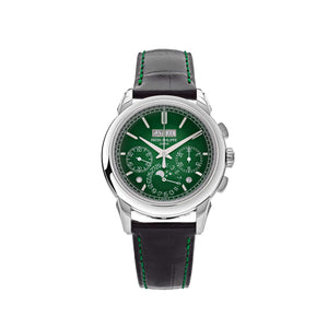 Patek Philippe Grand Complications 5270P-014 Perpetual Calendar Chronograph Platinum Green Dial — foto 1