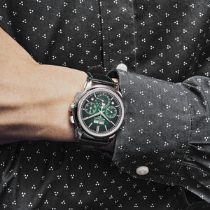 Patek Philippe Grand Complications 5270P-014 Perpetual Calendar Chronograph Platinum Green Dial — foto 2
