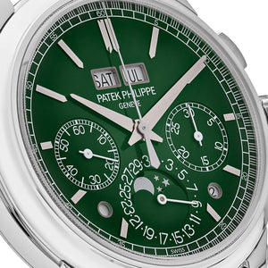 Patek Philippe Grand Complications 5270P-014 Perpetual Calendar Chronograph Platinum Green Dial — foto 4