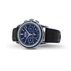 Patek Philippe Grand Complications 5271/11P-010 Perpetual Calendar Chronograph Platinum Baguette Sapphires — foto 3