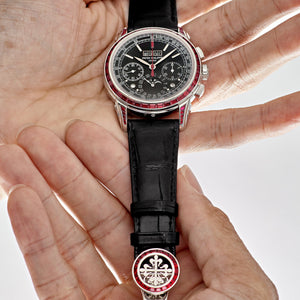 Patek Philippe Grand Complications 5271/12P-001 Perpetual Calendar  Platinum Black Dial Ruby Bezel — foto 2
